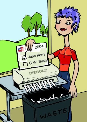 election fraud 2004 - brought to you in part by Diebold