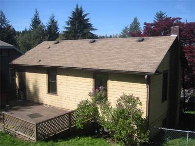 after - uncovered narrow wood
                              shingles