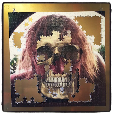 #selfie by Robert Zverina,
                      19"x19", custom jigsaw puzzle mashup,
                      number 1/10, $900