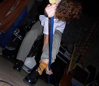 when she's not turning heads, tamzan turns stomachs with this trick